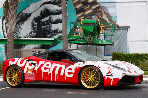 ferrari 488 louis vuitton supreme|Would You Cop This Louis Vuitton x Supreme Ferrari for .